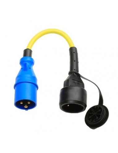 Adapter cable 30 cm rubber CEE plug 16A 250V Victron Energy